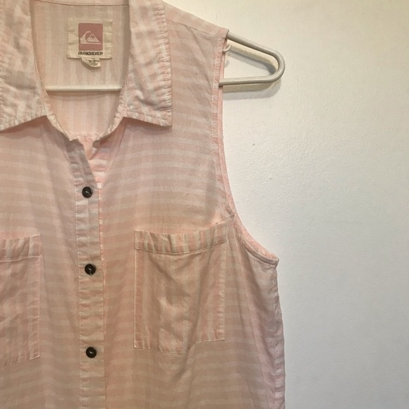 3/20$ QuickSilver 100% cotton striped tunic size medium - Picture 6 of 8